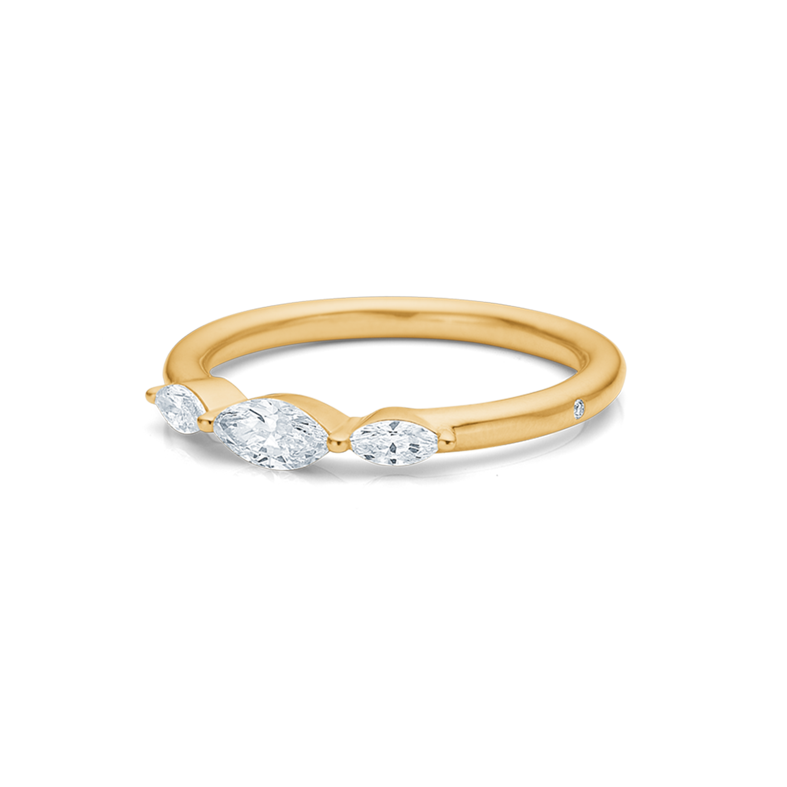 Meant to be her diamantring - 18kt Gult Gull