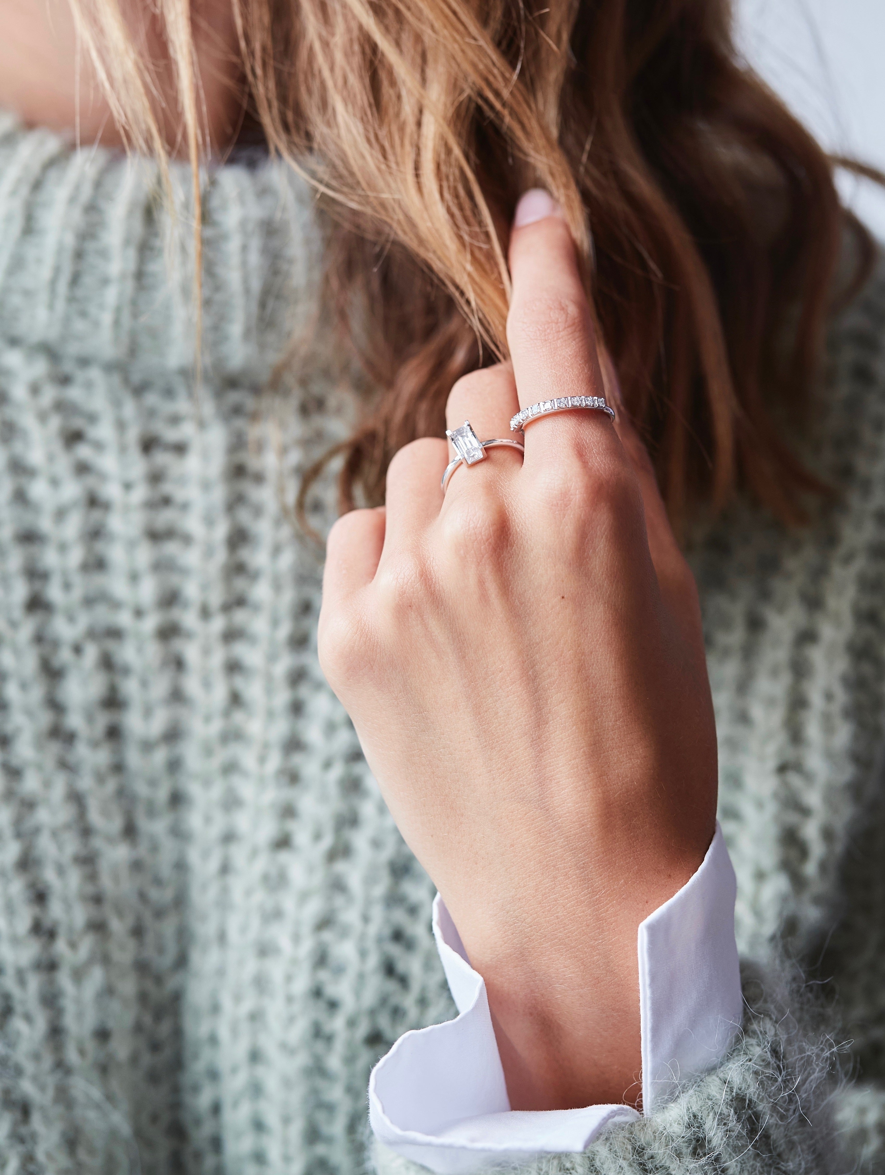 Nord White Ring Turned - 18kt White Gold