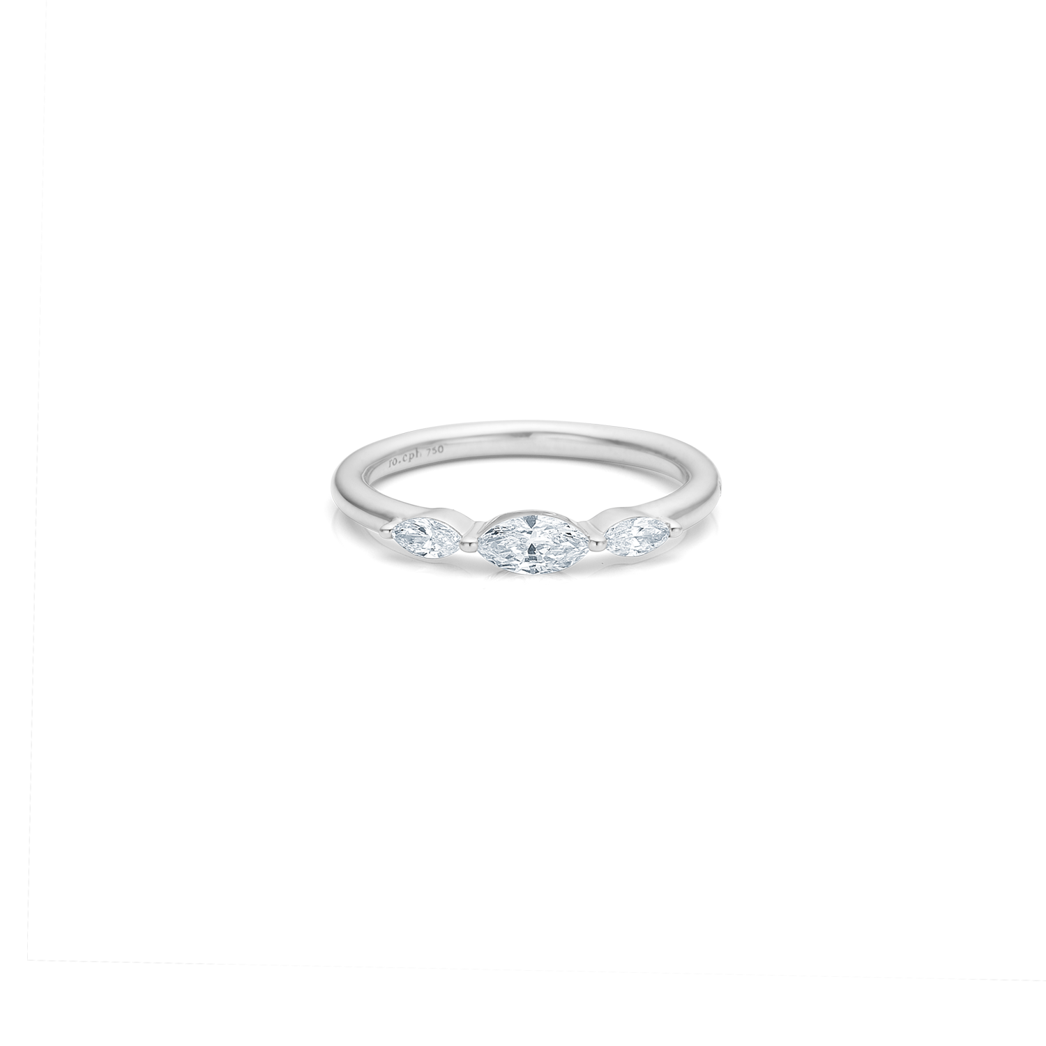 Meant to be her diamantring - 18kt Hvitt Gull