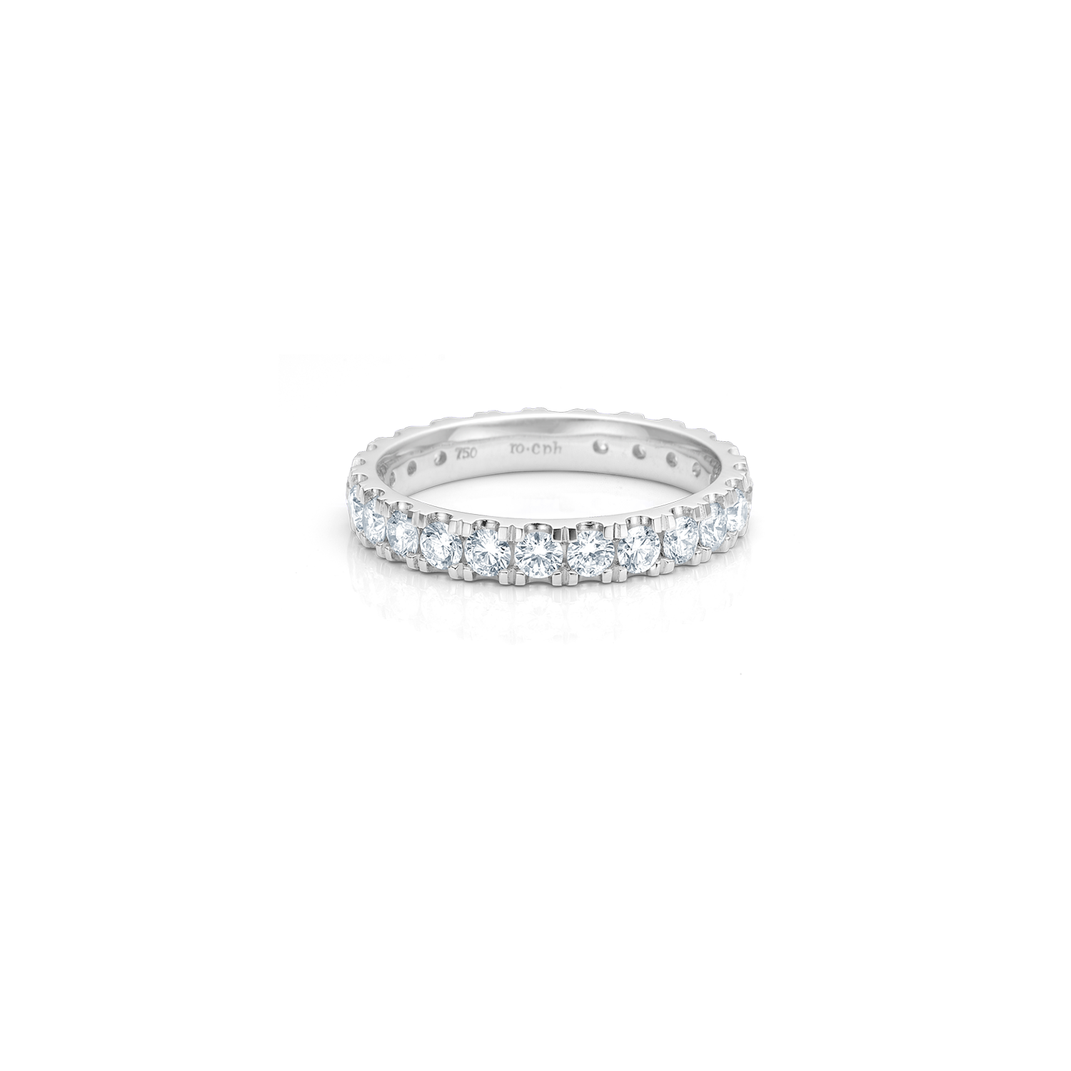 Meant to be her classic diamantring - 18kt Hvitt Gull