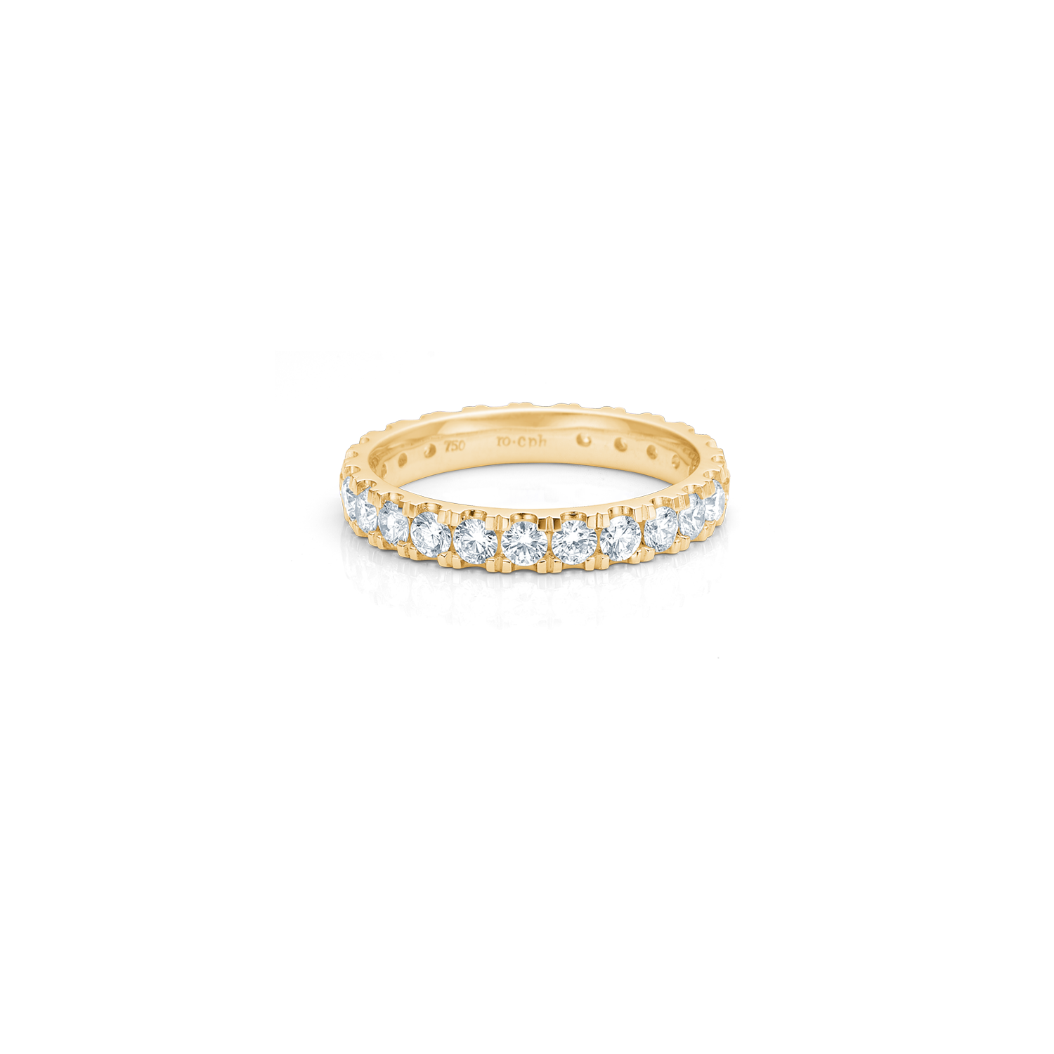 Meant to be her classic diamantring - 18kt Gult Gull