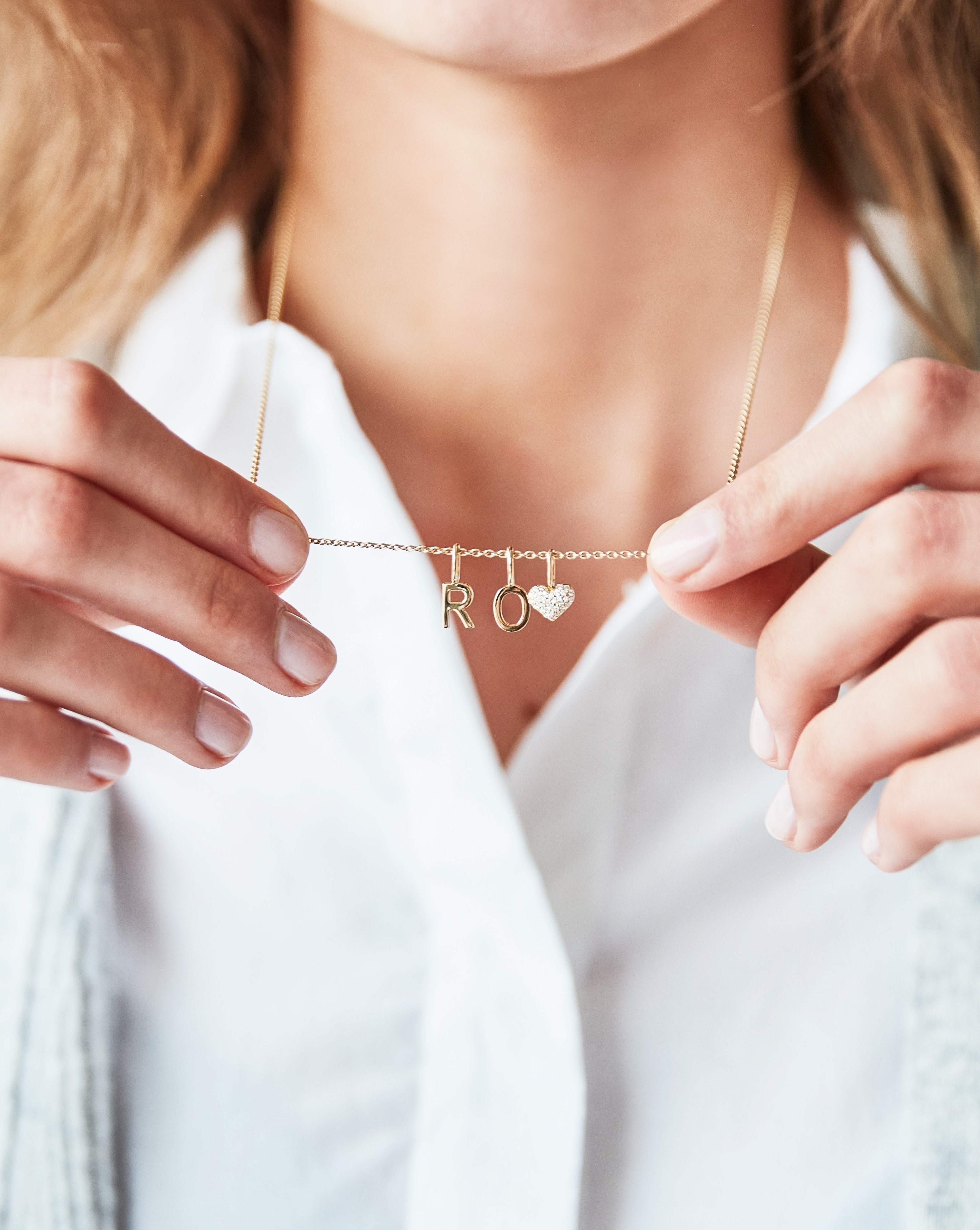 My B Pendant - 18kt Yellow Gold