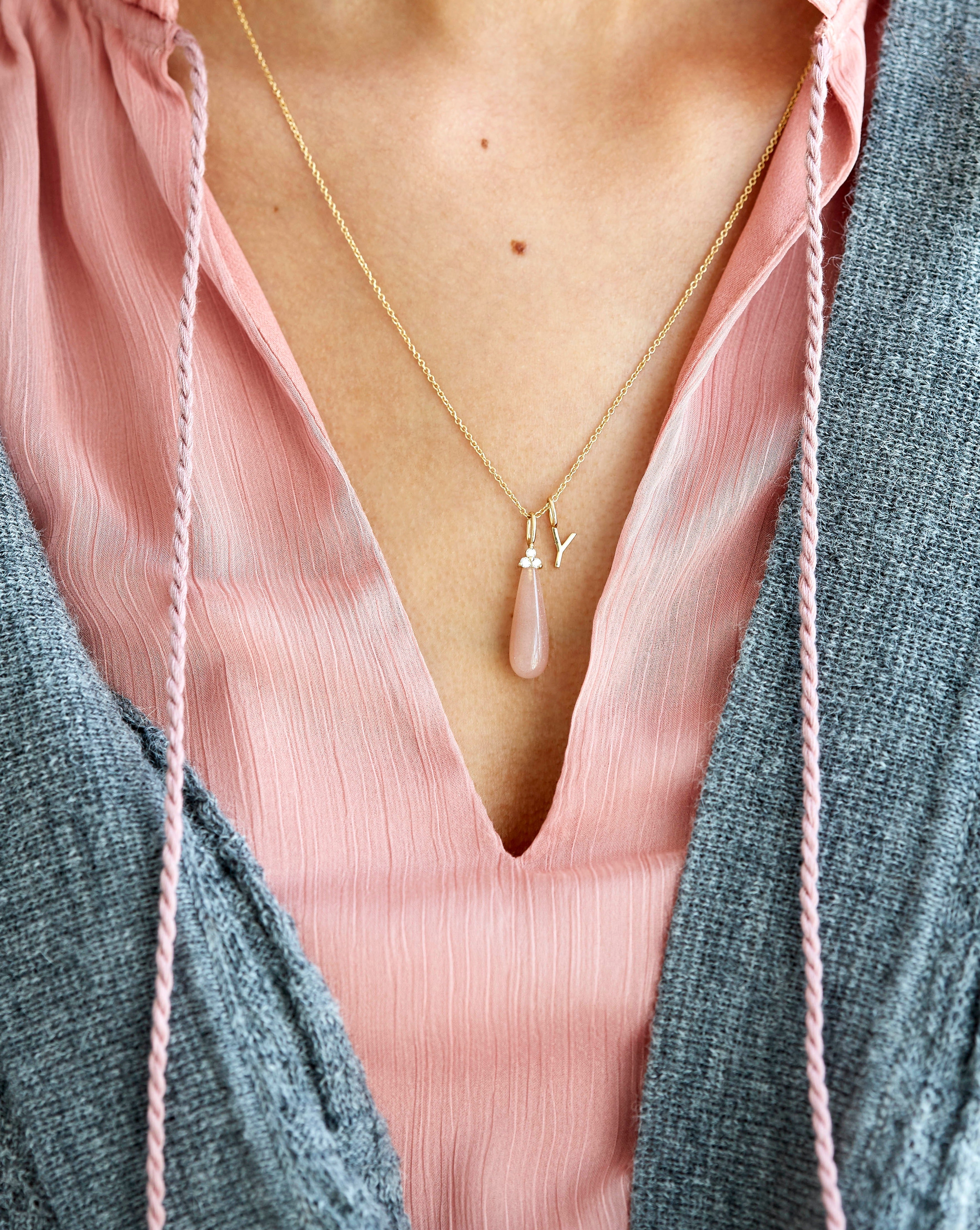 Fryd Blush Pendant - 18kt Yellow Gold